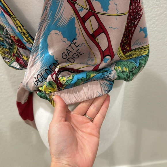 Tiny women’s colorful decorative muscle tee shirt tie back size extra small - Picture 6 of 7